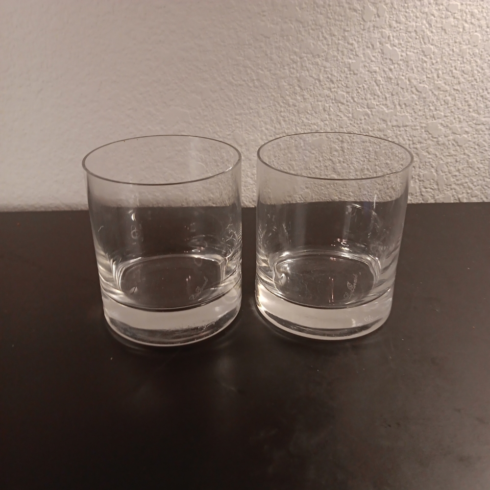 GORGEOUS NEW Pair of Luigi Bormioli Italy Whiskey Tumblers.